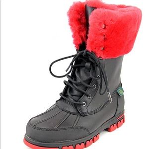 Lauren Ralph Lauren Quinta Leather Winter Boot SZ8
